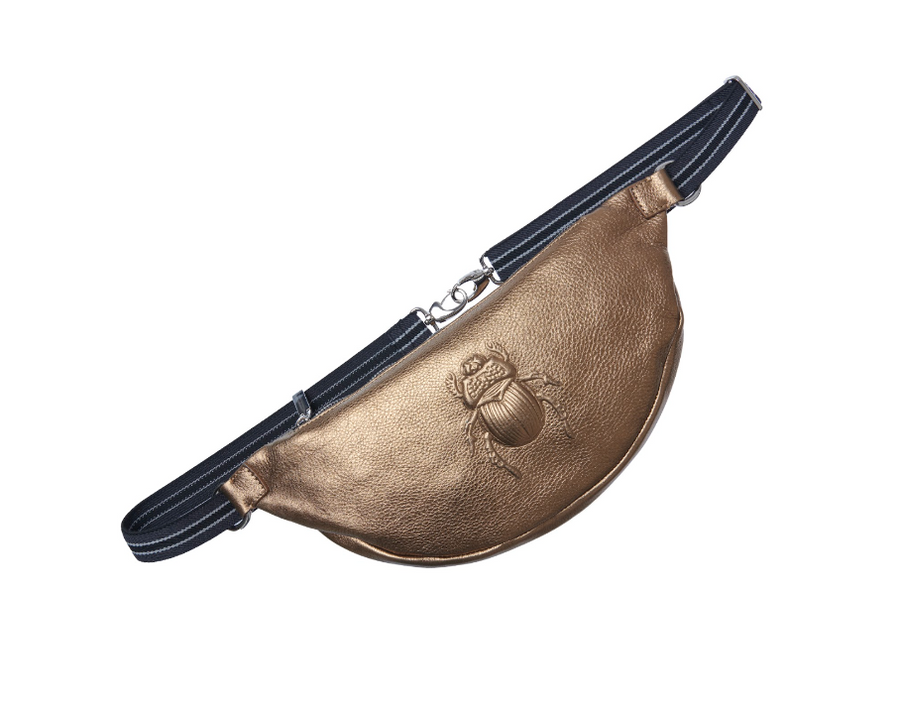 Scarab Belt Bag - Metallic Brass