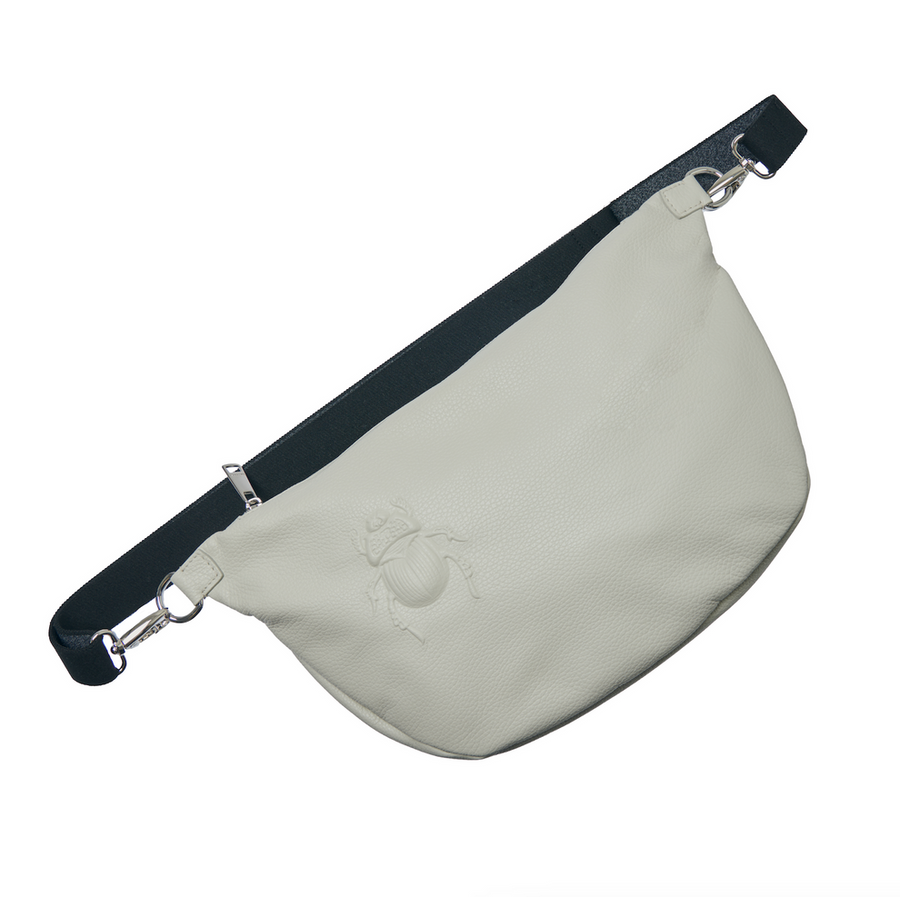 Belt Bag XXL - Scarab motive Grain leather - Latte