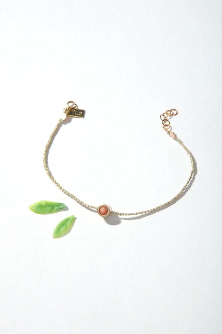 Garden Bracelet - Coral Bezel
