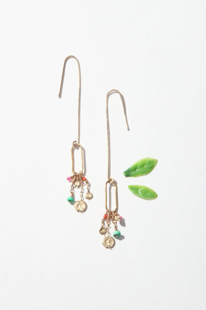 Flower Garden Earrings - Drops Long