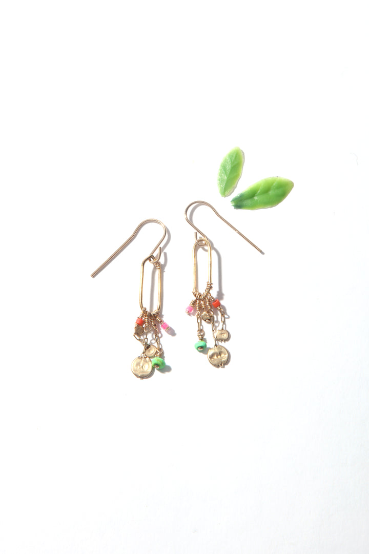 Flower Garden Earrings - Drops Short