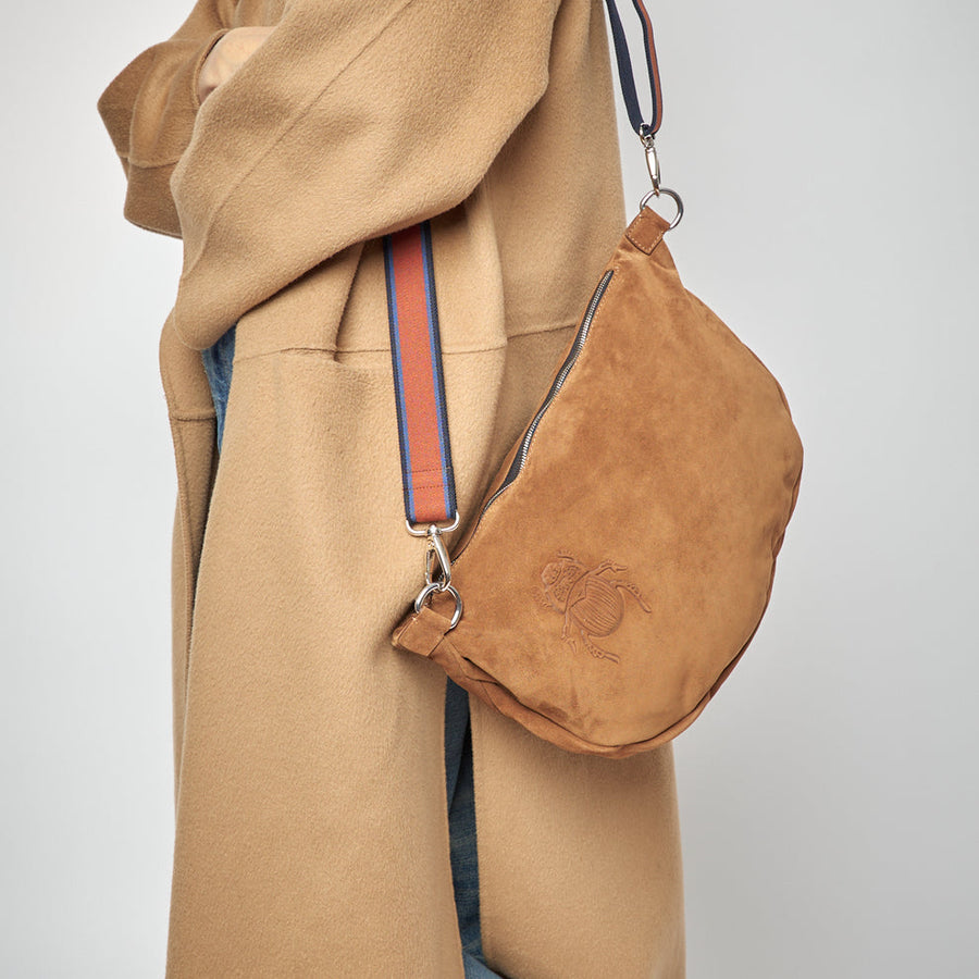 Belt Bag XXL capuccino - Scarabmotive Cappuccino Suede
