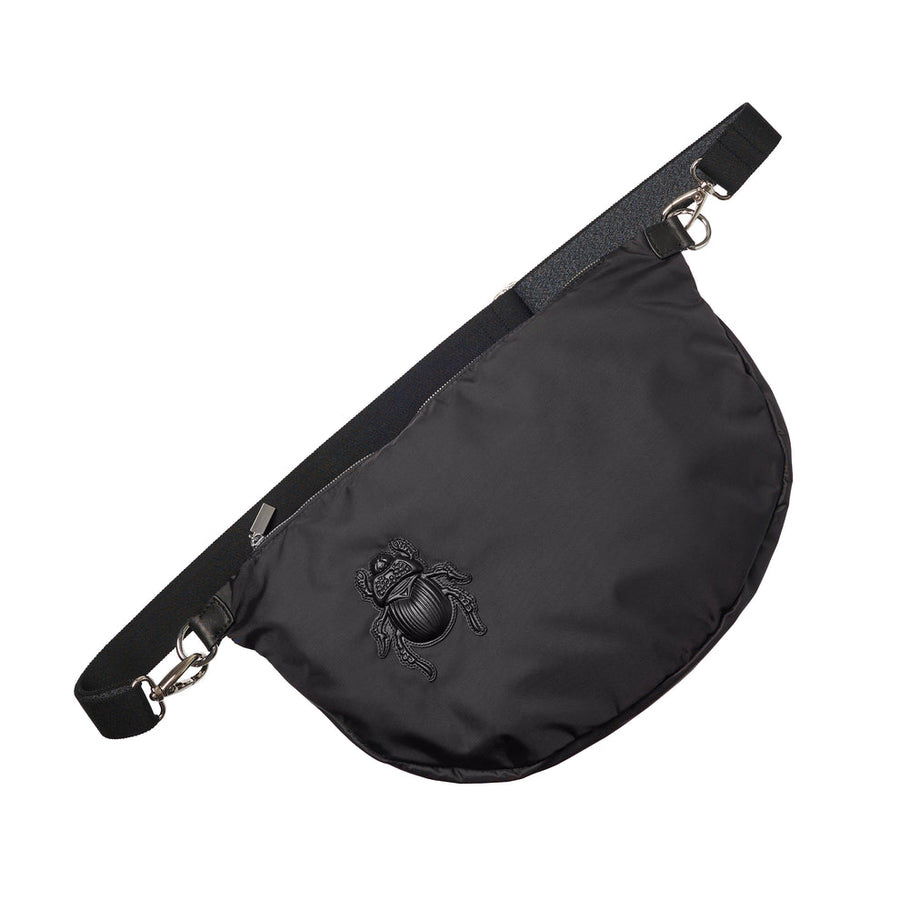 Belt Bag XXL - Scarab Motive Nylon Black
