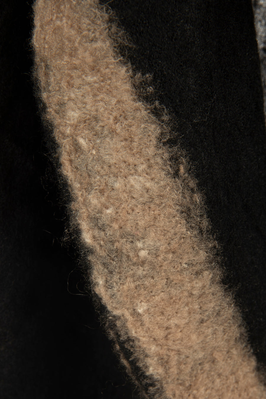 Souffle Semi Felted W/Felting (Cashmere) Brown & Black