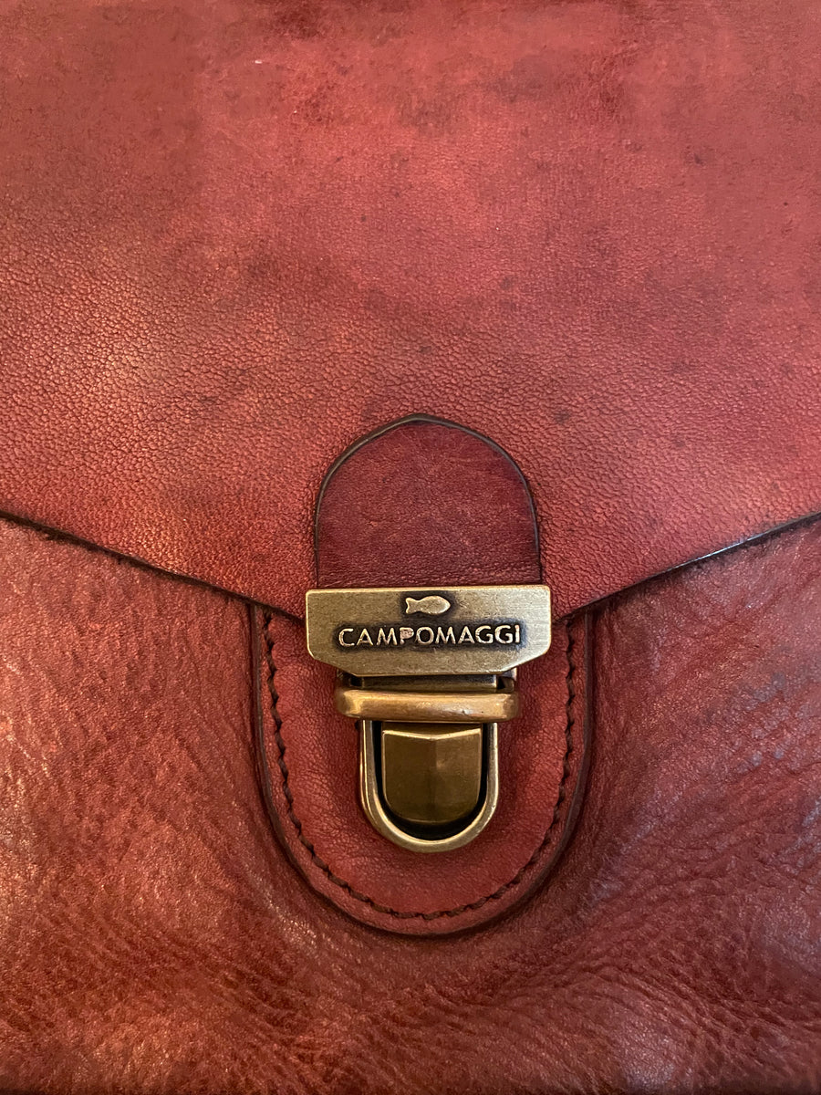 Campomaggi - Morganite Cross body bag in Burgundy leather