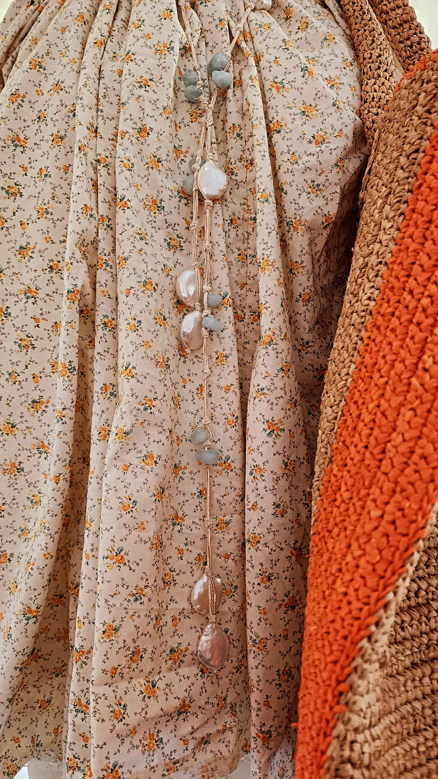 Button Back Blouse (Japanese cotton Lawn) - tiny flora