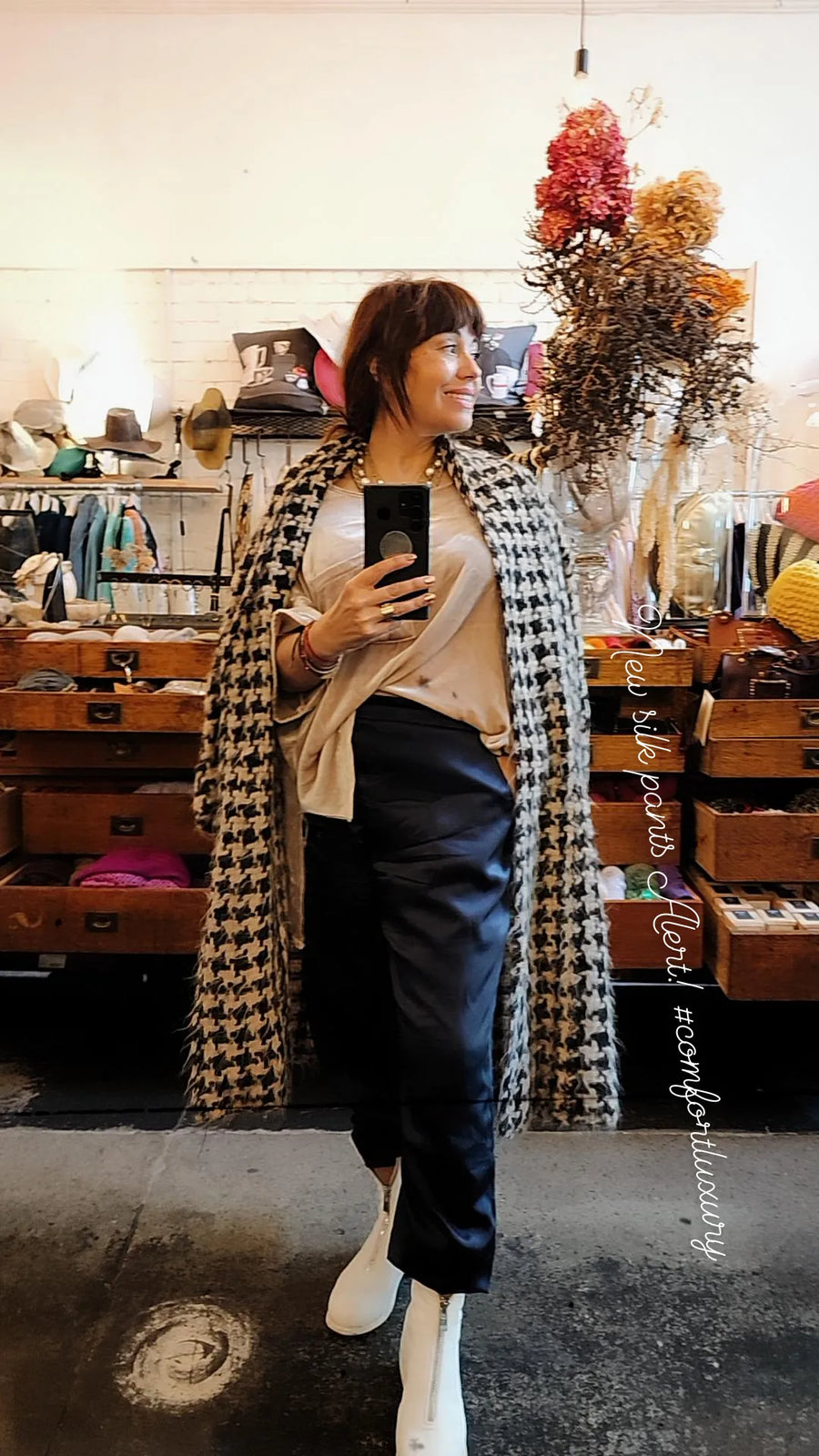 Cargo Style Pants (Silk) - Black