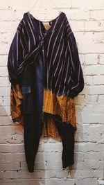 Pin-Tuck Oversize Shirt (Linen-Pinstripe ) Acid Wash Indigo