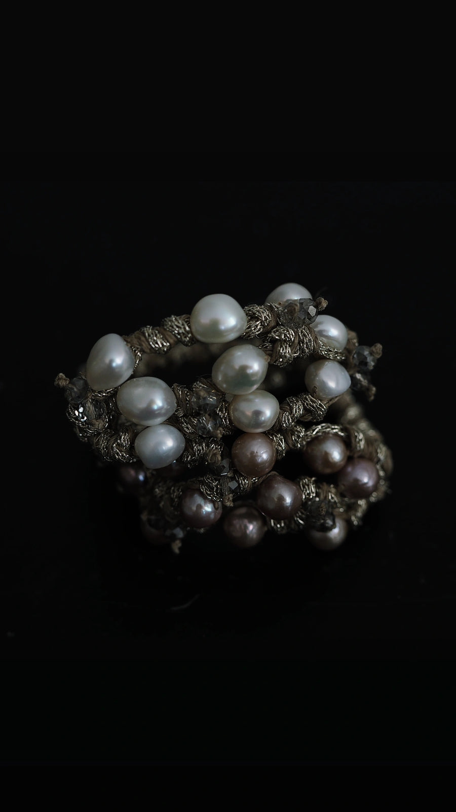 Mela pearl cuff bracelet