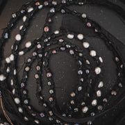 Mela V Serpentello black Pearl Necklace