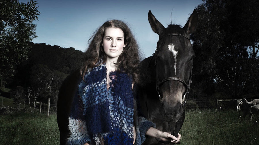 Hand Loom Large Wrap - Alpaca