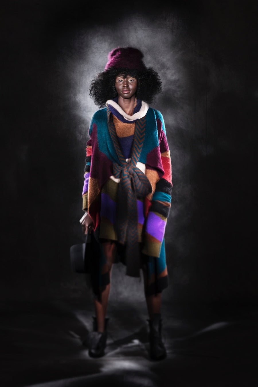 Amano Chevron Alpaca Knit Sweater