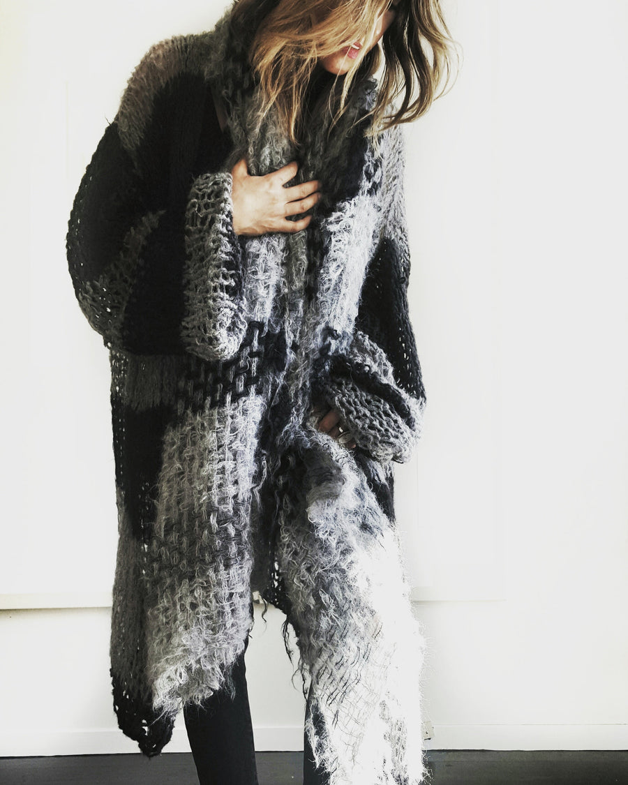Hand Loom Large Wrap - Alpaca