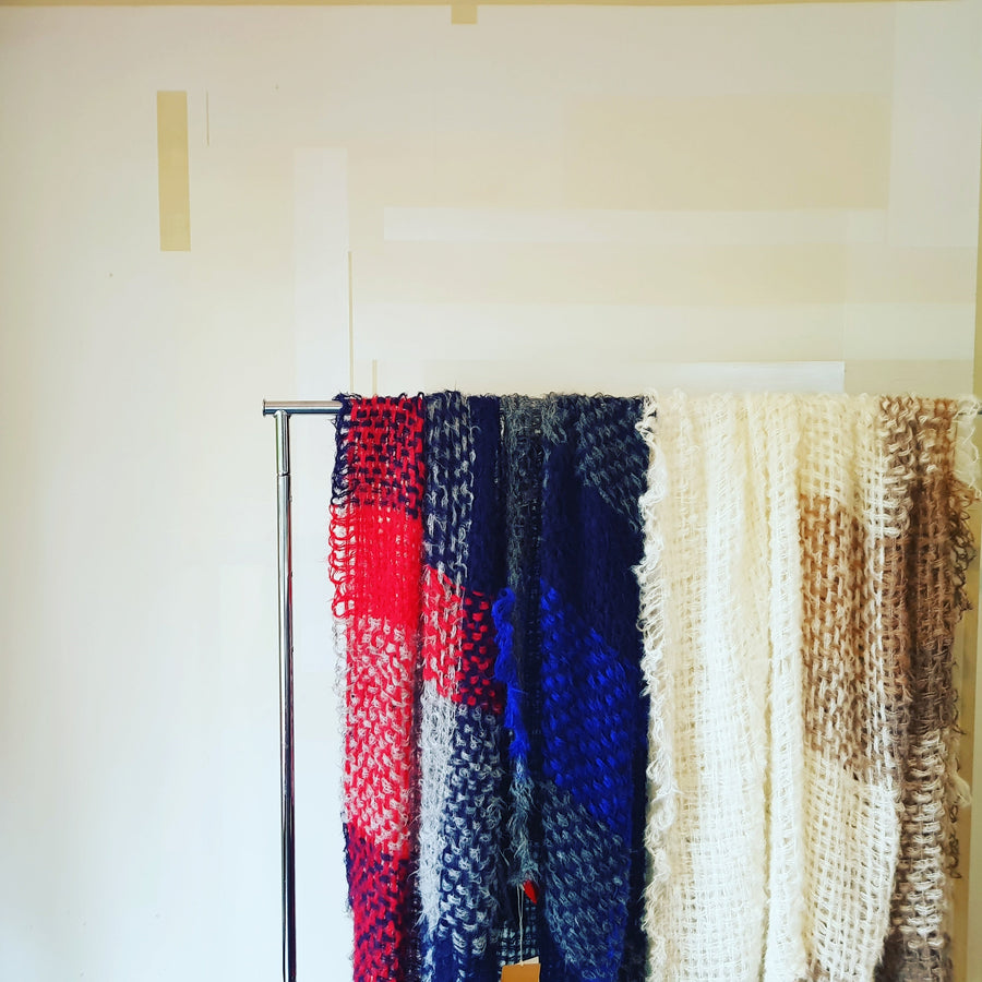 Hand Loom Large Wrap - Alpaca