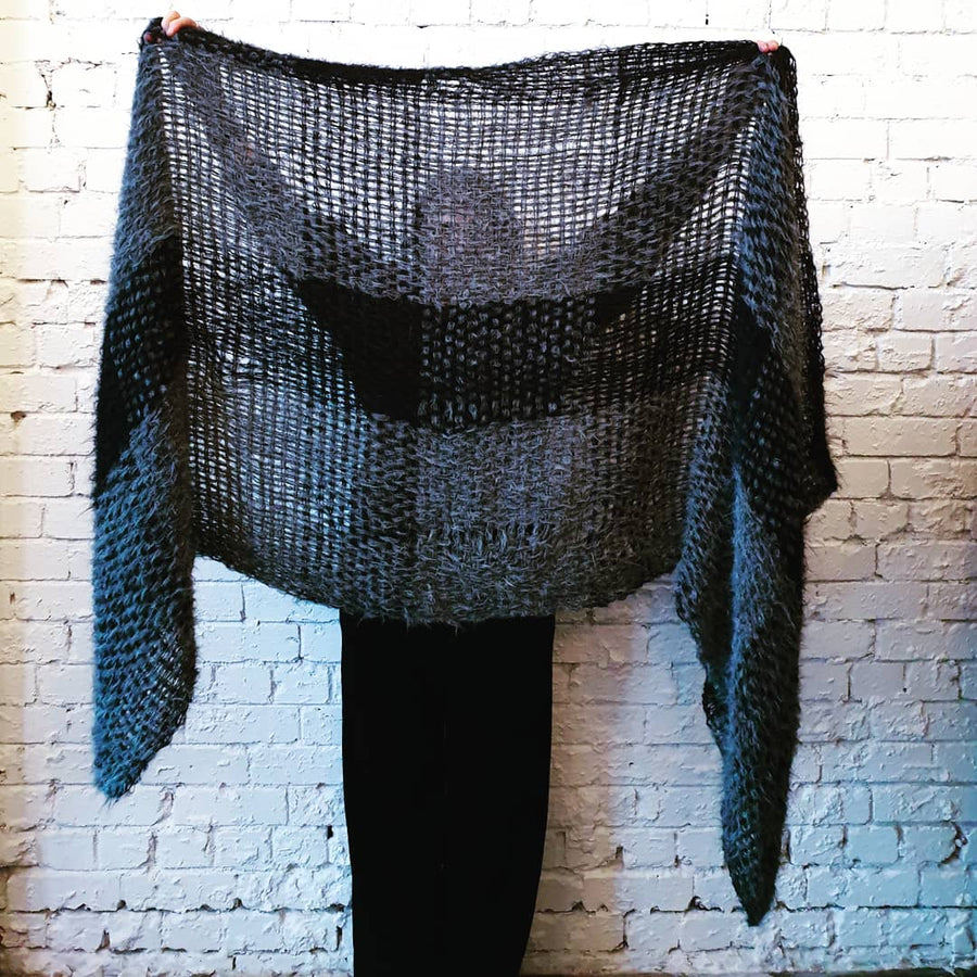 Hand Loom Large Wrap - Alpaca