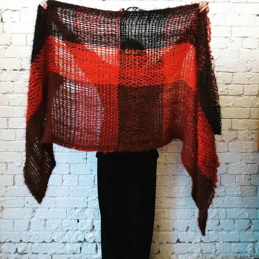 Hand Loom Large Wrap - Alpaca