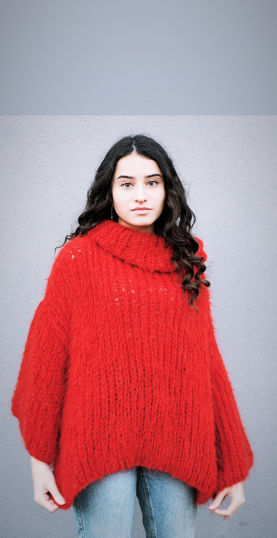 Amano by Lorena Laing chunky alpaca  handknit sweater