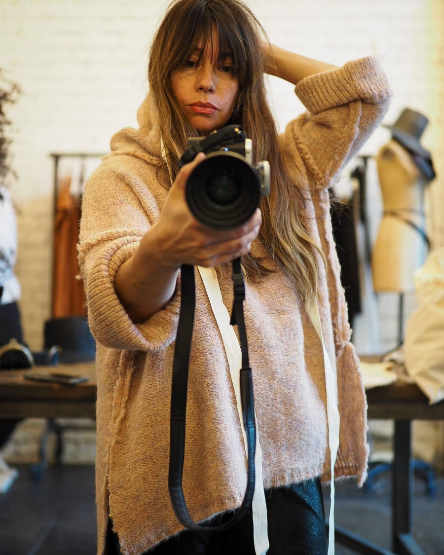 amano by Lorena Laing alpaca hoody blush