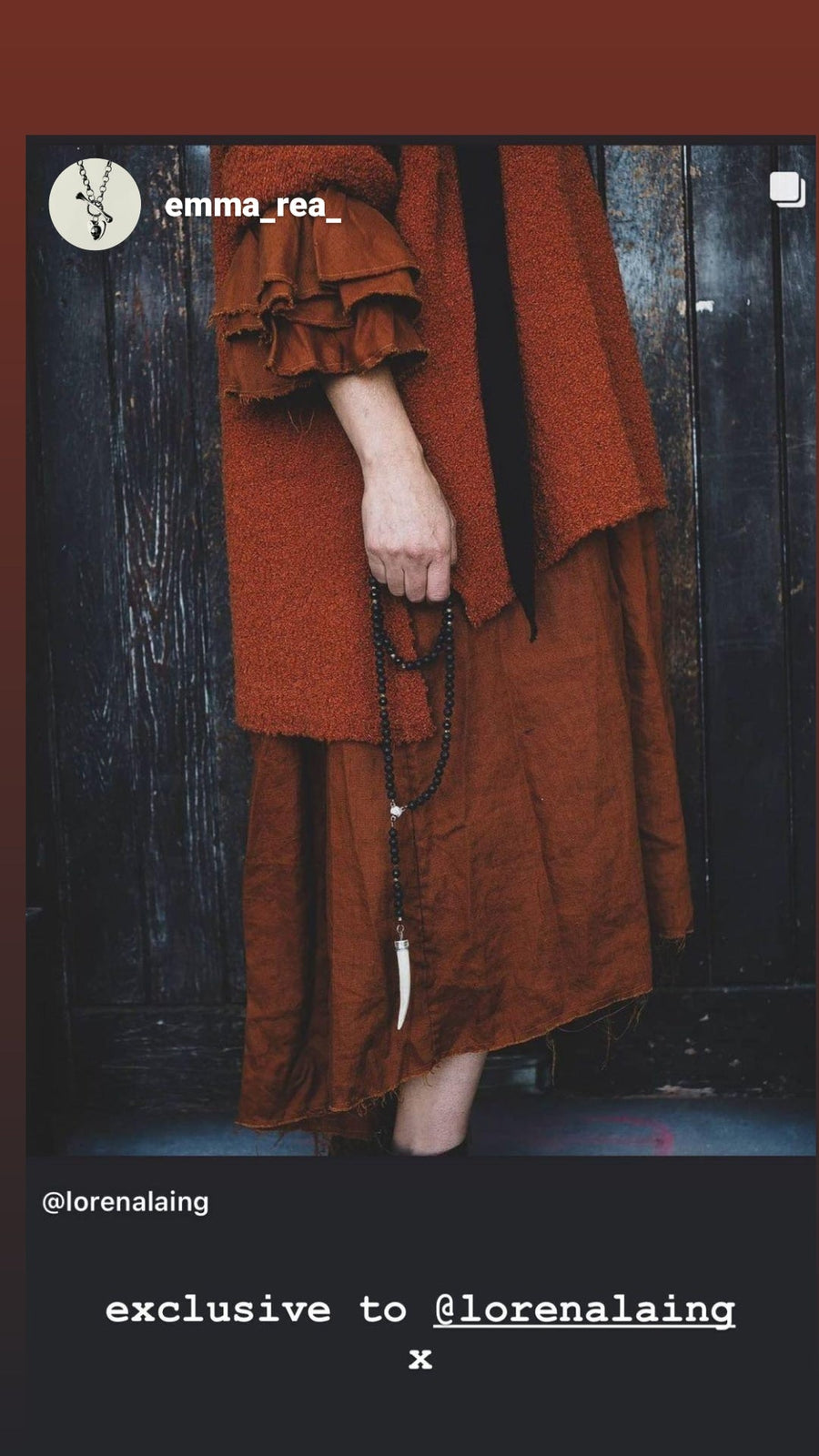 Sloppy Joe Hoodie (Alpaca) - Burnt Orange