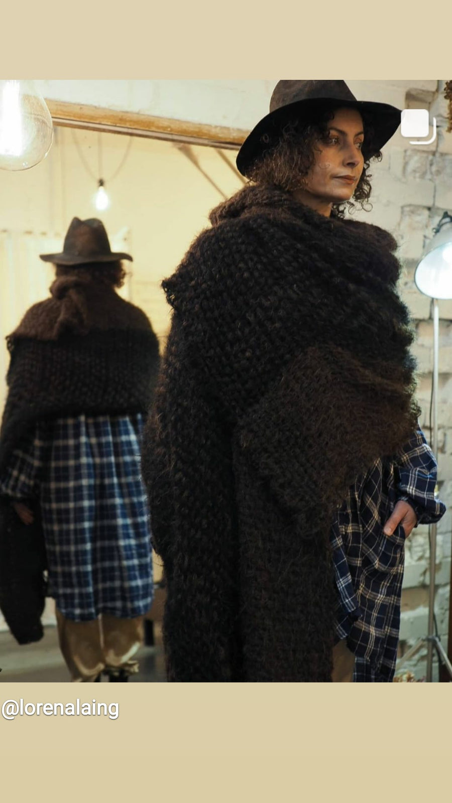 Hand Loom Large Wrap - Alpaca