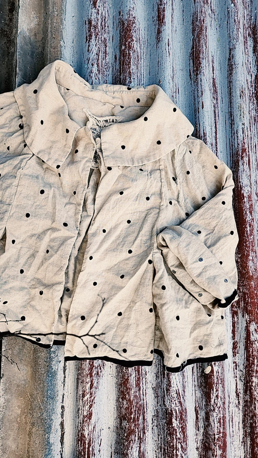 Peter Pan Jacket ( Linen) Spots