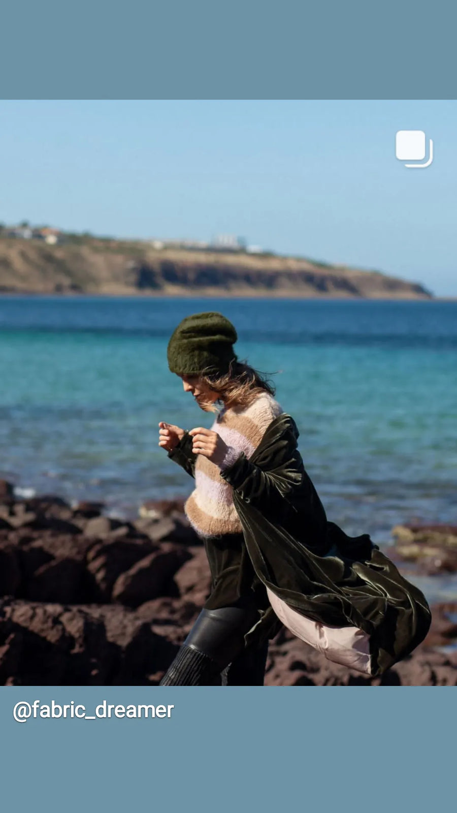 The Cuffia Angora beanie - forest green by Milliner Reinhard Plank