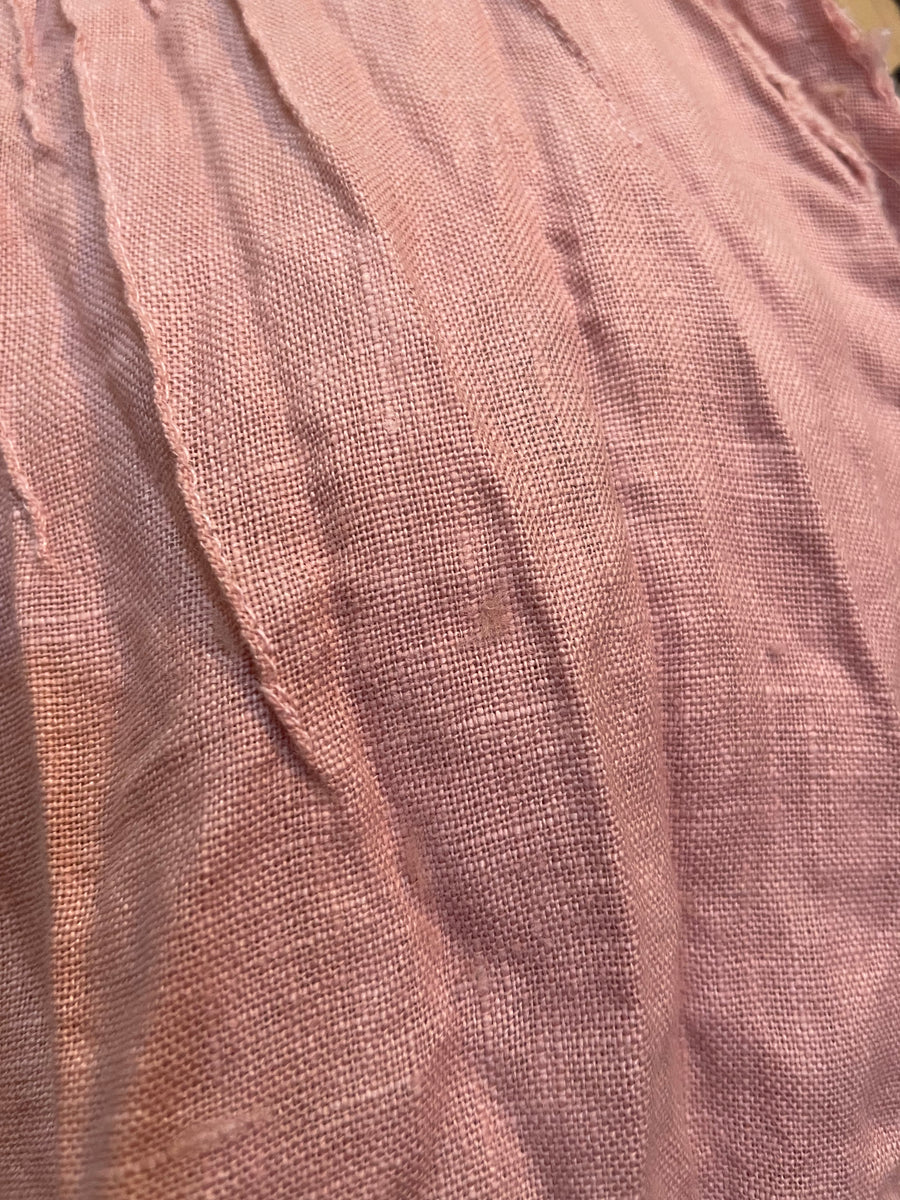 Pin-tuck duster / shirt dress - Linen DUSTY PINK