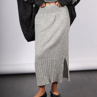 Pencil skirt (Alpaca) - Grey