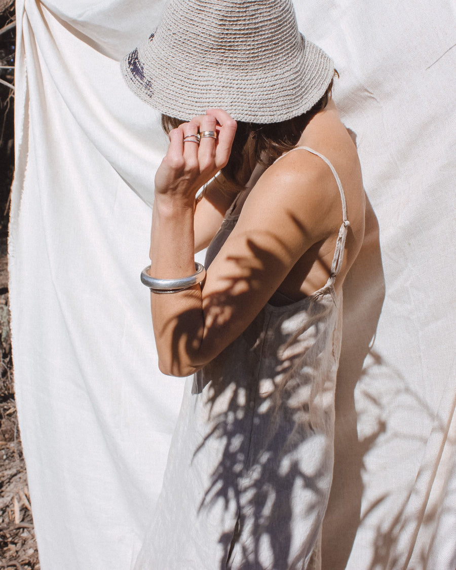 Slip Dress Linen -Burgundy