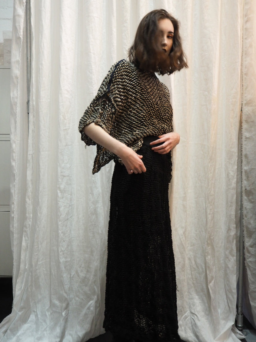 Hand Loom Linen Top - Mocca