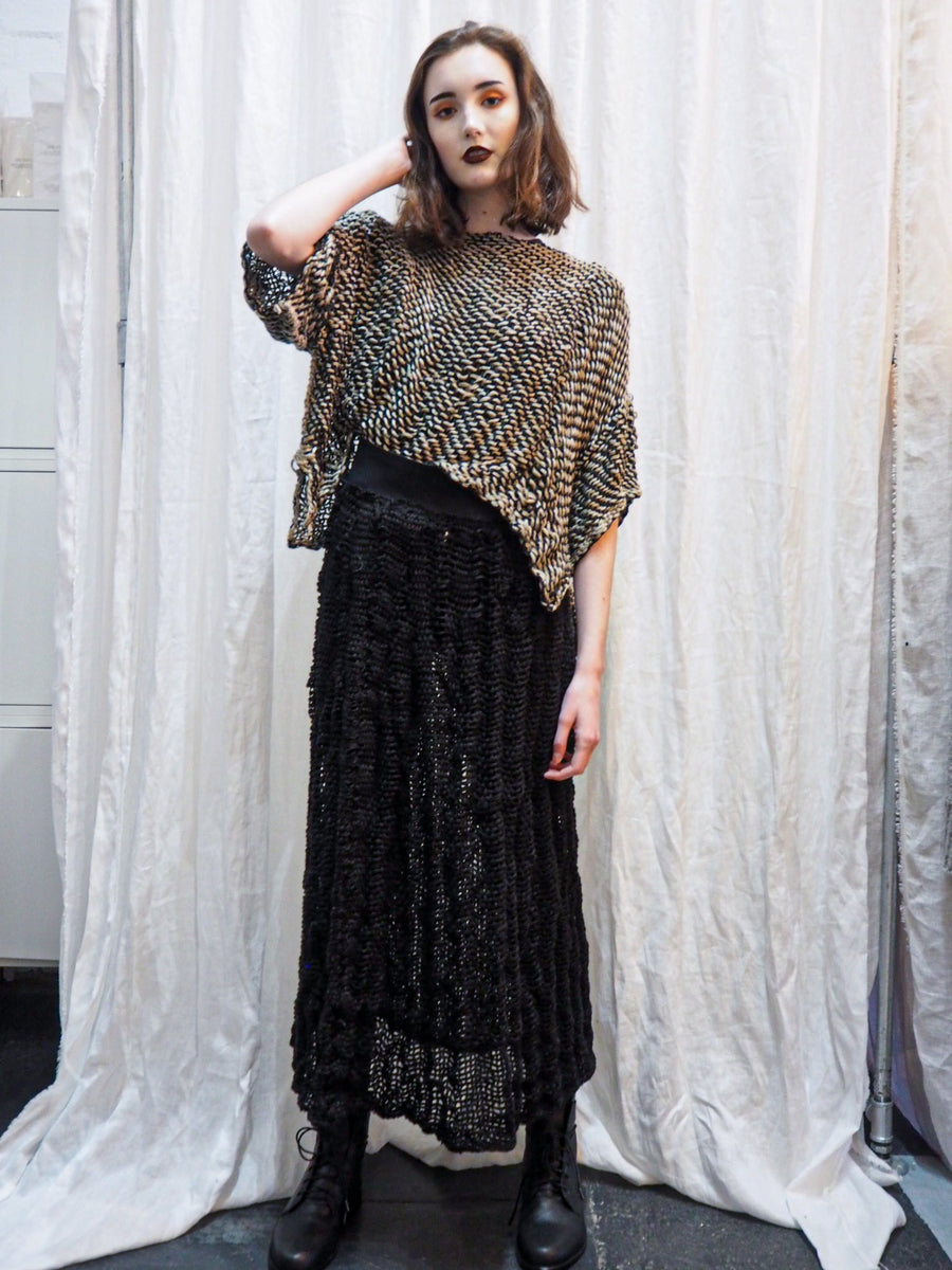 Hand Loom Linen Top - Mocca