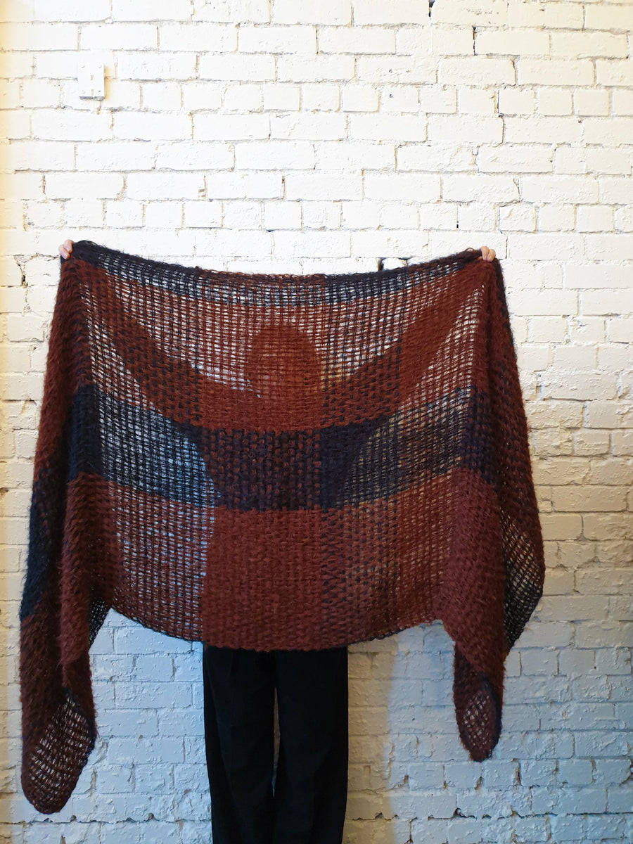 Hand Loom Large Wrap - Alpaca
