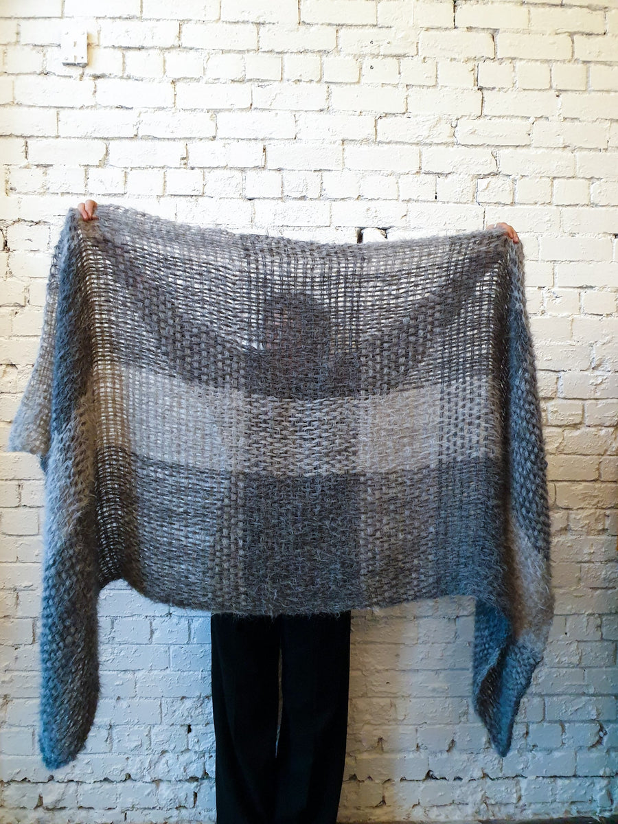 Hand Loom Large Wrap - Alpaca
