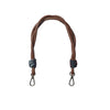 Leather and cord strap - Brown