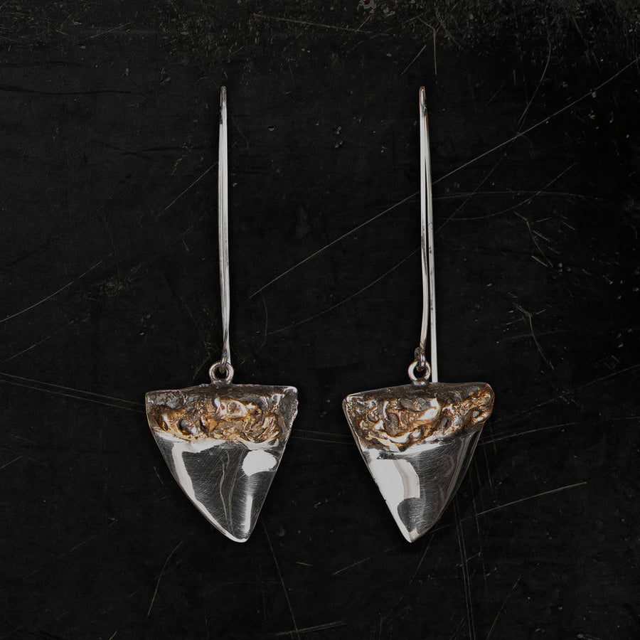 Lee Brennan Shark tooth earrings - Large