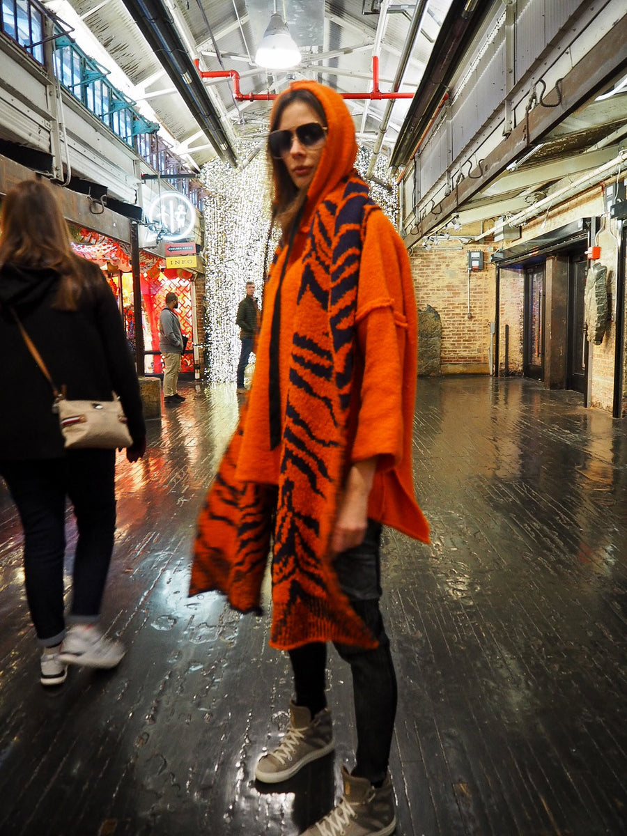 Sloppy Joe Hoodie (Alpaca) - Burnt Orange