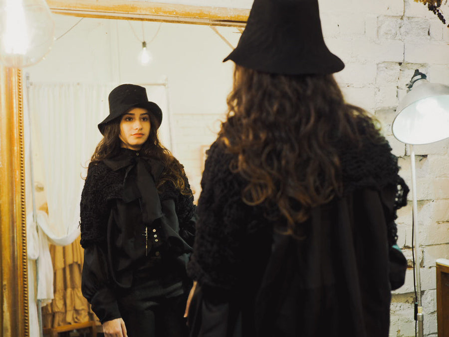 Hand Loom Crop Top (Linen) Ecru