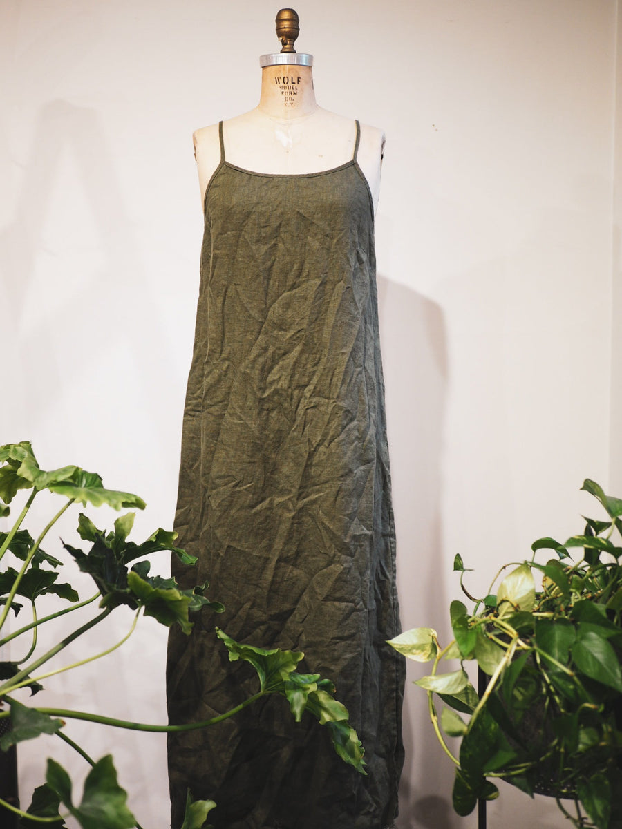 Slip dress Linen - Khaki