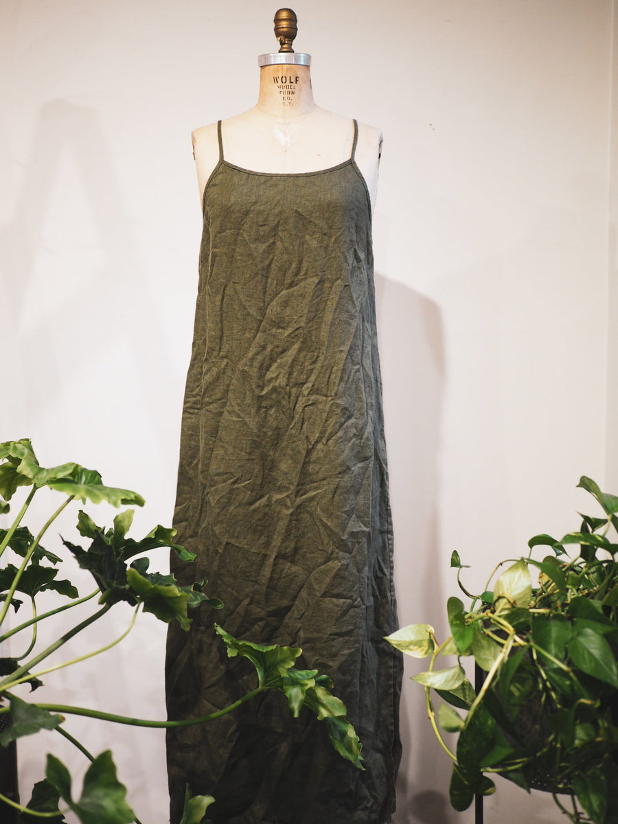 Slip Dress Linen - Red