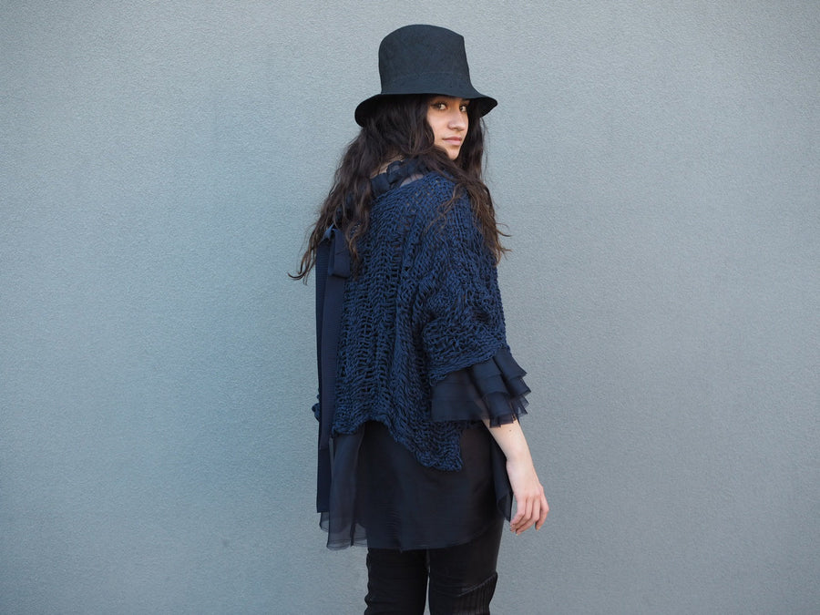 Hand Loom Linen Top - Mocca