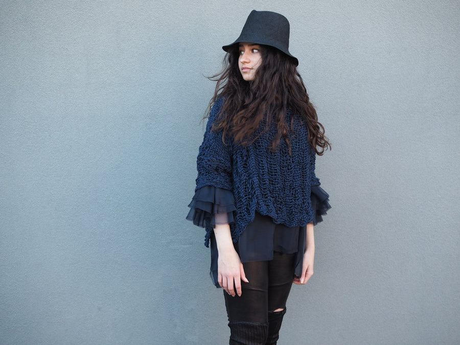 Hand Loom Linen Top - Mocca