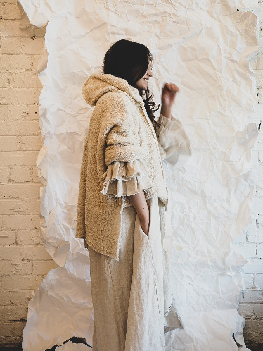Sloppy Joe Hoodie (Alpaca) - Burnt Orange