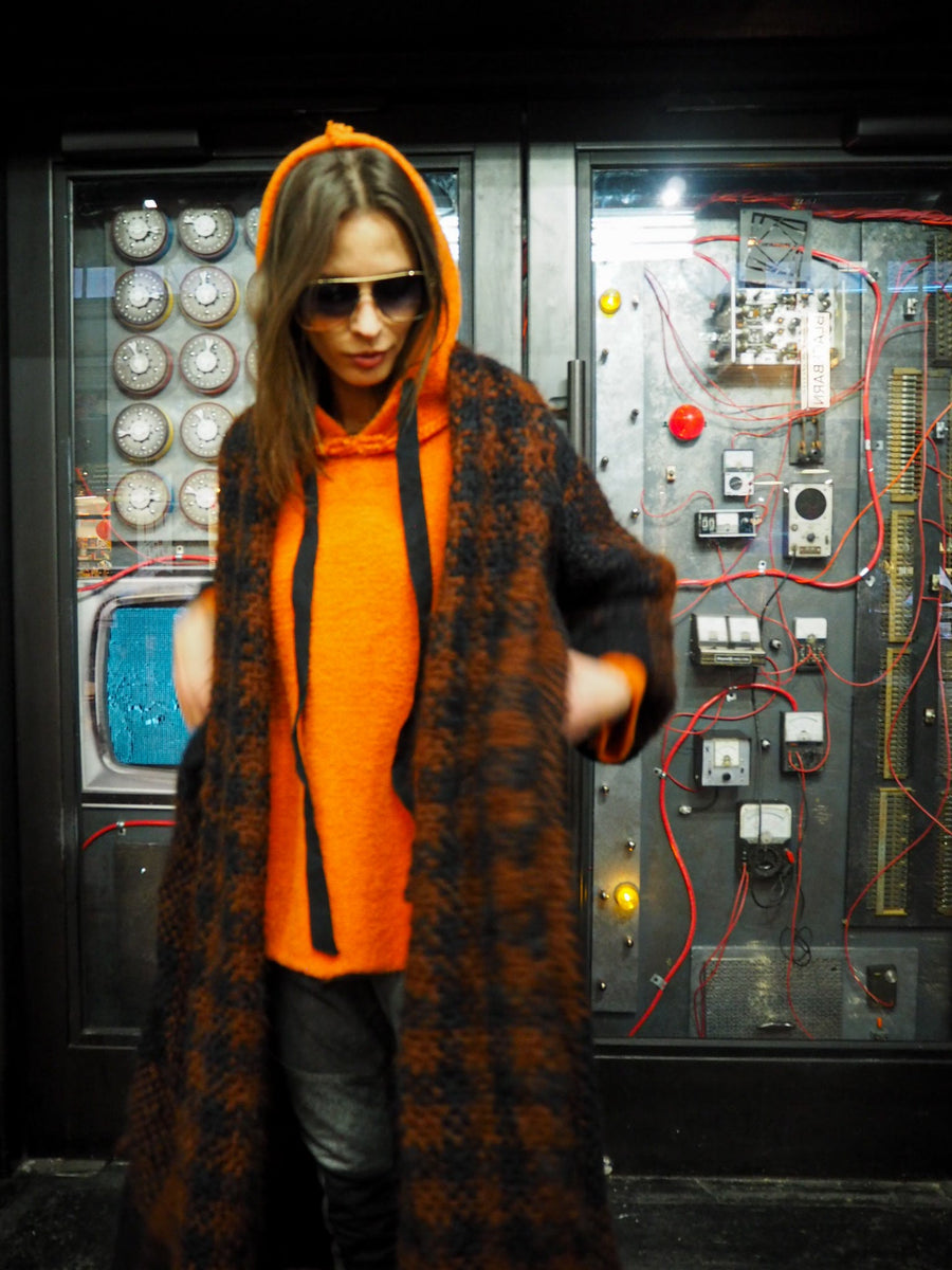 Sloppy Joe Hoodie (Alpaca) - Burnt Orange