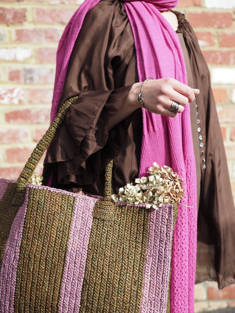 Baby Alpaca Oversize Wrap -Pink