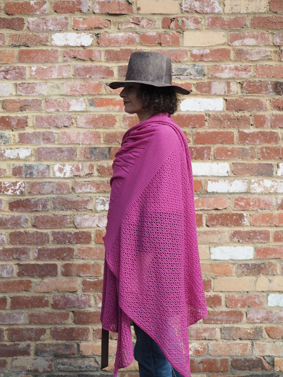 Baby Alpaca Oversize Wrap -Pink