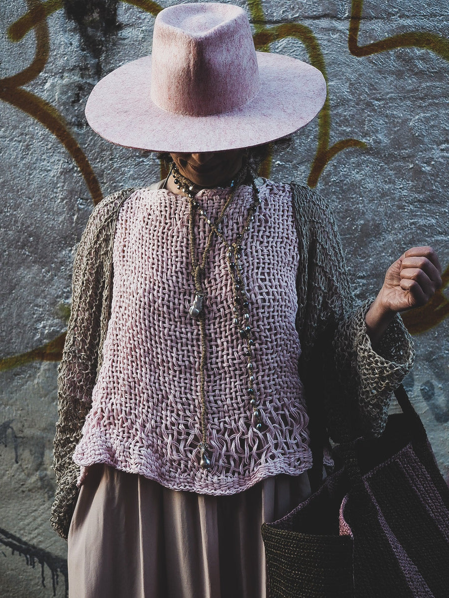 Hand Loom Top (Linen) - Natural