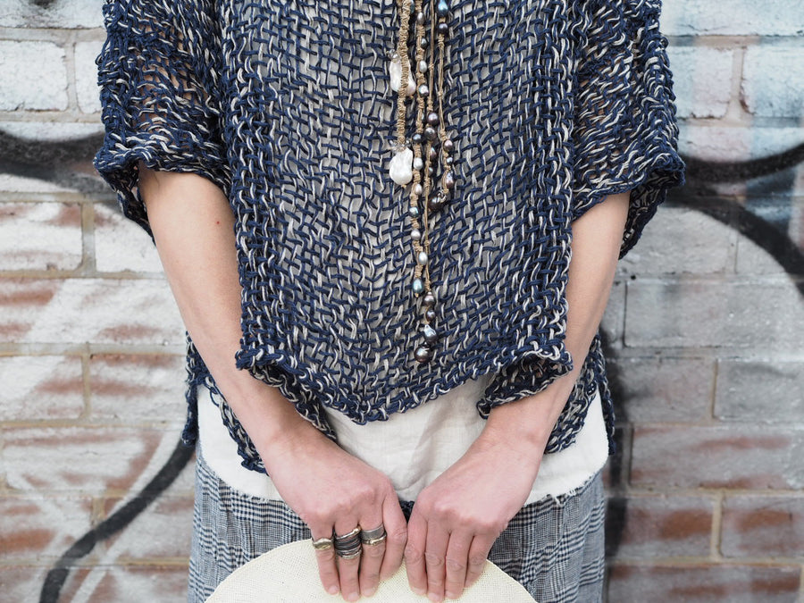Hand Loom Top (Linen) - Natural