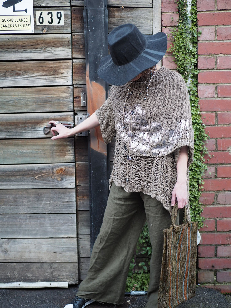 Culotte Wide Leg Pant (Linen Gauze)