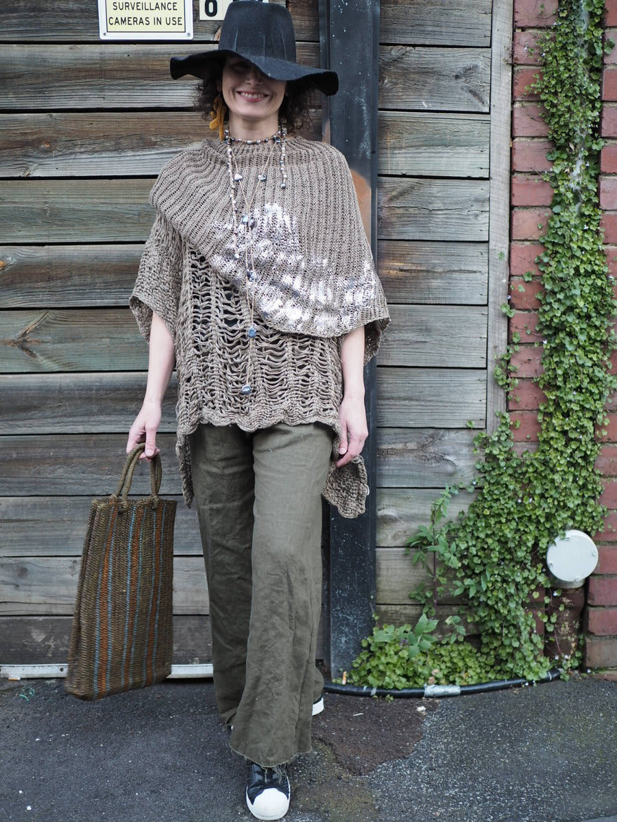 Culotte Wide Leg Pant (Linen Gauze)