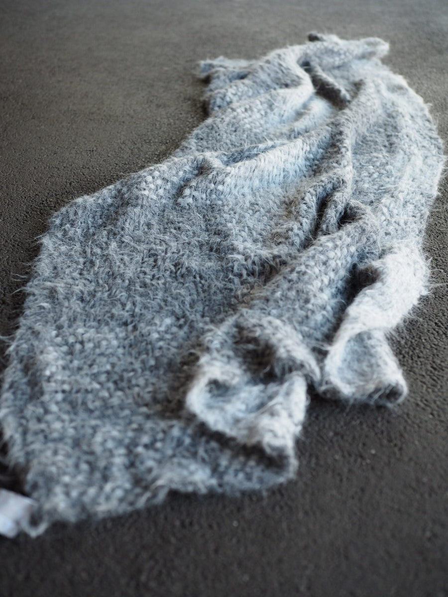 Hand loom Alpaca wrap - greys